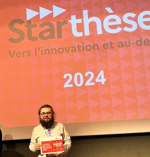 Benjamin Demassieux lauréat du Challenge Lille 2024 à la cérémonie nationale Starthèse qui s'est tenu le 12 Novembre 2024 à Toulouse.